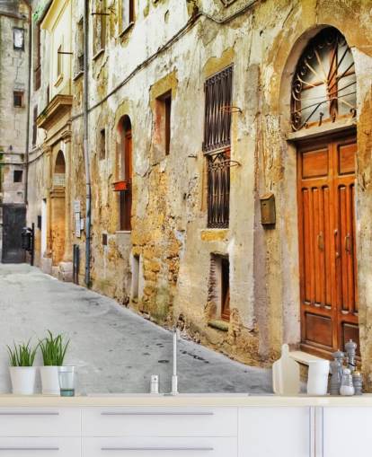 Italien-Straße Tapete