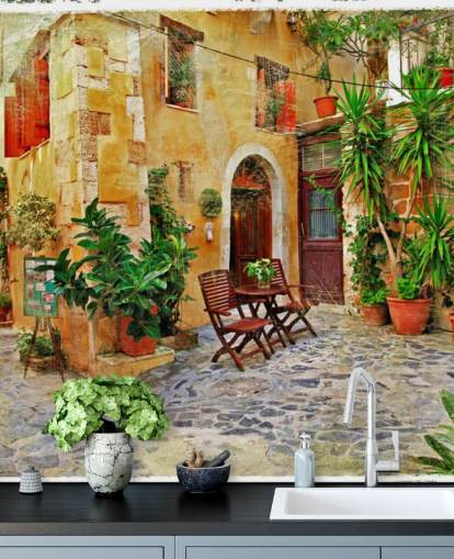 Chania, Creta- vecchie strade affascinanti Chania Crete Wallpaper 