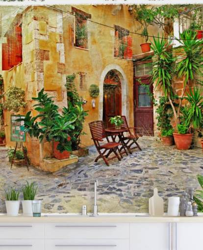 Chania, Creta- antiguas calles encantadoras Chania Crete Wallpaper 