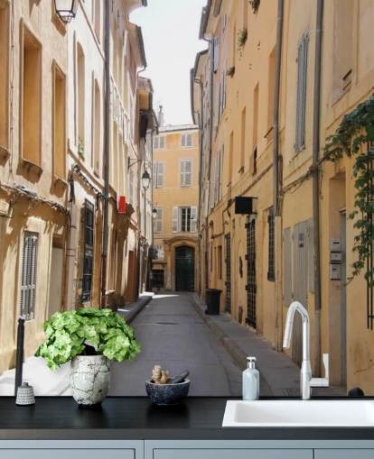 Straat, Aix-en-Provence Provence Wallpaper 