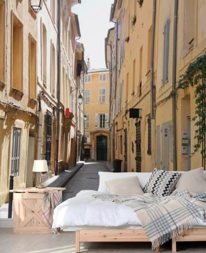 Rue d'Aix-en-Provence Provence Wallpaper 