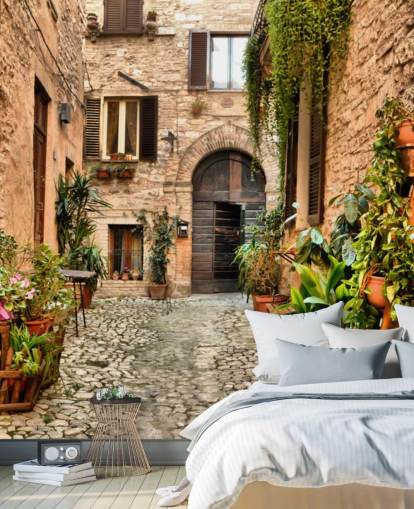 Papel de parede de casas rústicas em Perugia