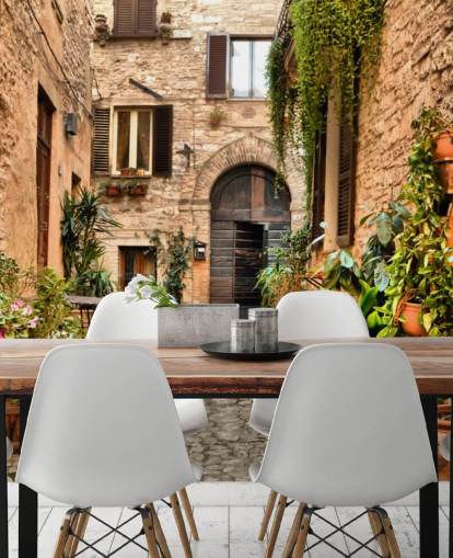 Papel de parede de casas rústicas em Perugia