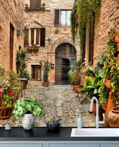 Rustic Houses in Perugia Wallpaper