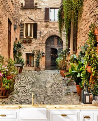 Fondo de pantalla Casas rústicas en Perugia