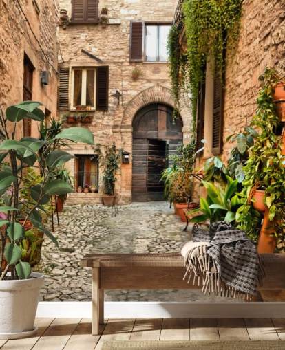 Rustic Houses in Perugia Wallpaper