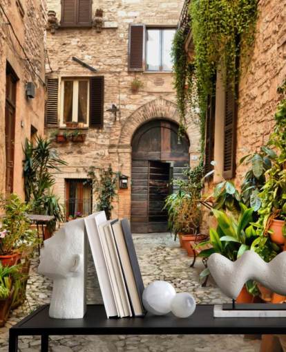 Papel de parede de casas rústicas em Perugia