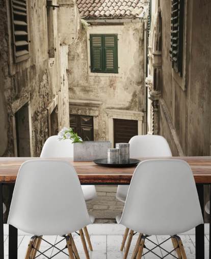 Rustic Street Wall Mural