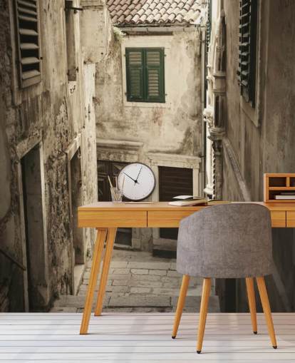 Rustic Street Wall Mural