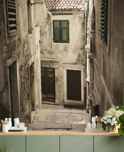 Rustic Street Wall Mural