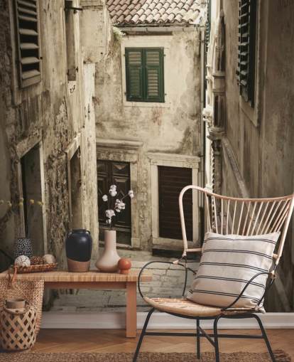 Rustic Street Wall Mural