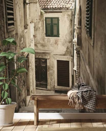 Rustic Street Wall Mural