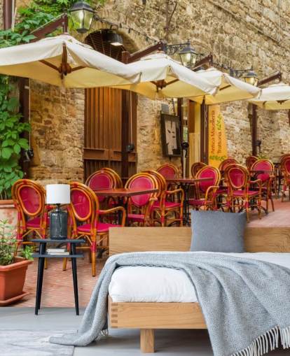 Rustic Italian Street Wall Mural