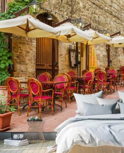 Rustic Italian Street Wall Mural Rustic Italian Street Wall Mural