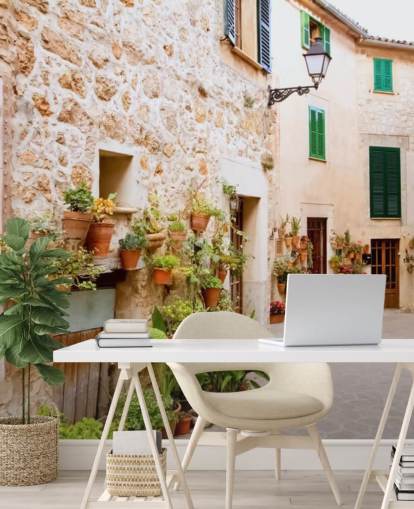 Rustic Houses Wallpaper