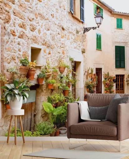 Papel de parede rústico