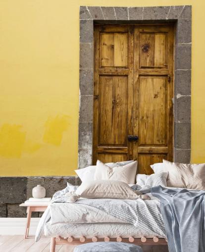 Madeira e amarelo Papel de parede cinza mostarda Madeira e amarelo Papel de parede cinza mostarda