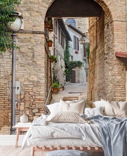 Carta da parati antiche strade italiane