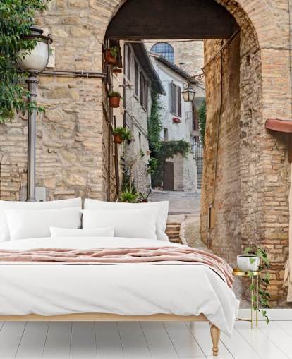 Papel pintado de antiguas calles italianas