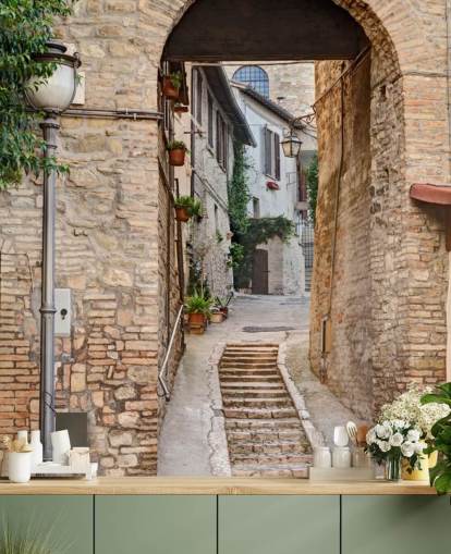 Forntida italienska gator Bakgrund