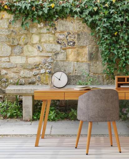 Peaceful Garden Bench Wall Mural Peaceful Garden Bench Wall Mural