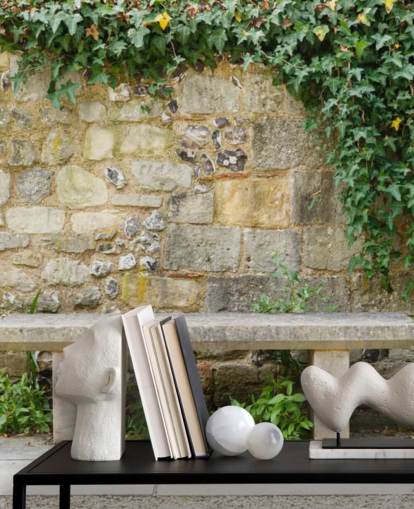 Peaceful Garden Bench Wall Mural Peaceful Garden Bench Wall Mural