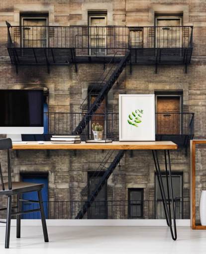 Brandflugt Facade Fire Escape Facade Wallpaper 