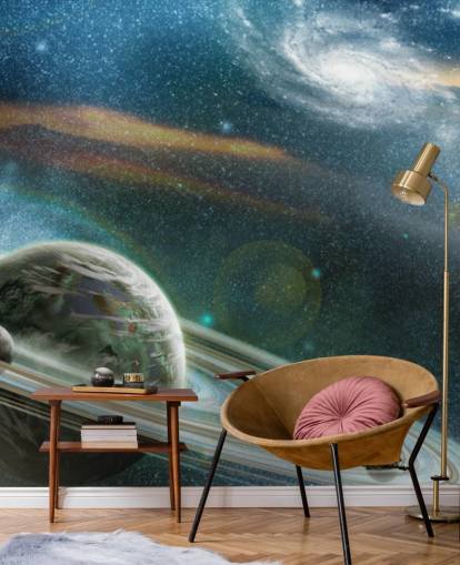 Papel de Parede Planeta com Sistema de Anel