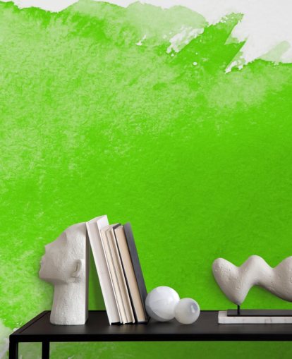 Green and White Watercolor Wallpaper Green and White Watercolor Wallpaper