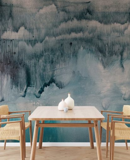 Blue and Black Watercolor Wallpaper