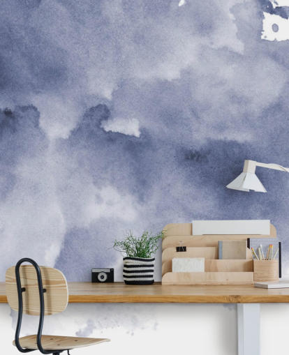 Navy Blue and White Watercolor Wallpaper Navy Blue and White Watercolor Wallpaper