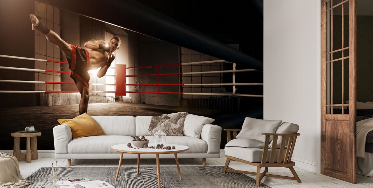 Kick Boxing Wall Mural Wallsauce UK