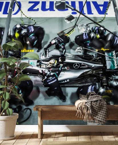 customisable f1 wallpaper mural called Lewis Hamilton Singapore 2016 for bedrooms, home offices and games rooms