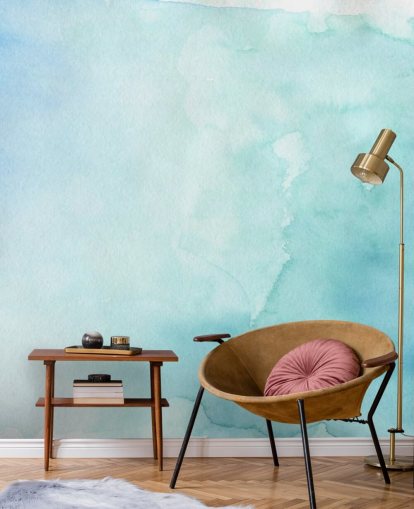 Soft Blue and White Watercolor Wallpaper Soft Blue and White Watercolor Wallpaper