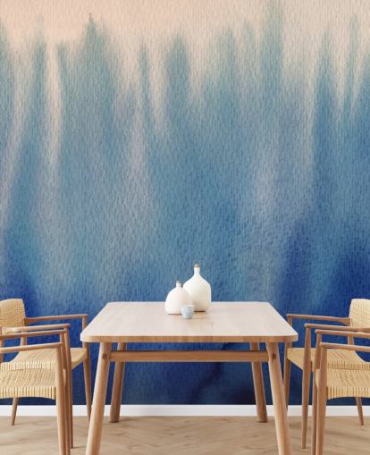 Blue Lines Watercolor Wallpaper