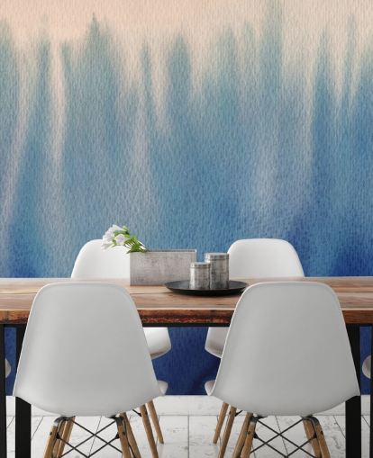 Blue Lines Watercolor Wallpaper