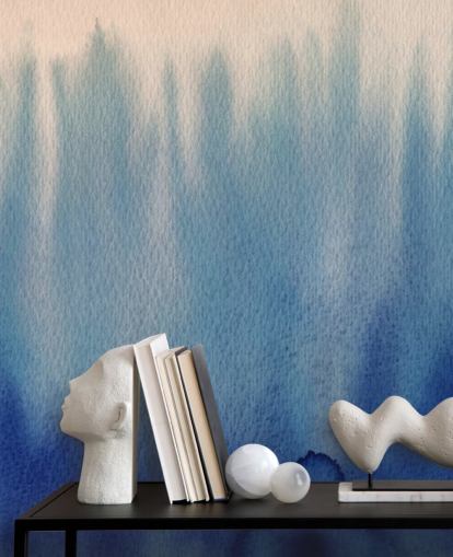 Blue Lines Watercolor Wallpaper Blue Lines Watercolor Wallpaper