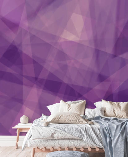 Papel pintado de forma geométrica púrpura Papel pintado de forma geométrica púrpura