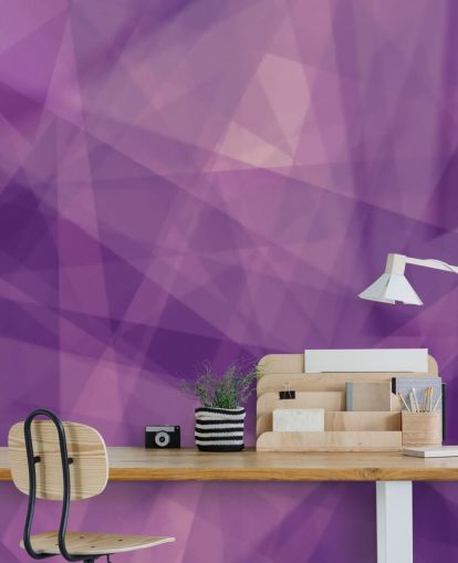 Purple Geometric Shape Wallpaper