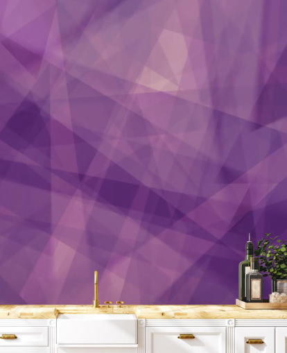 Purple Geometric Shape Wallpaper