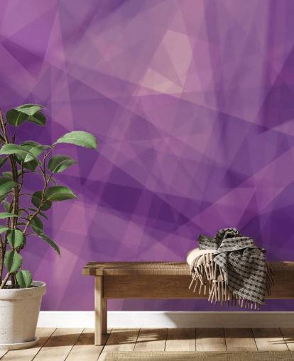Purple Geometric Shape Wallpaper