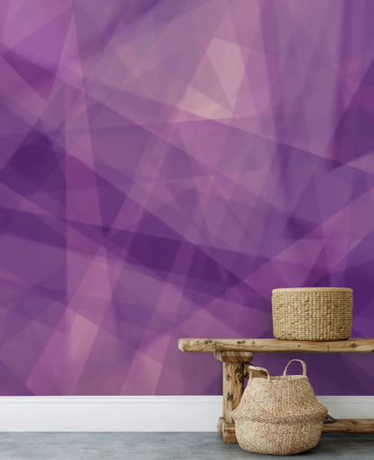 Purple Geometric Shape Wallpaper