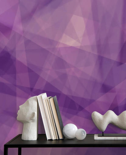 Purple Geometric Shape Wallpaper