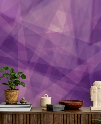 Purple Geometric Shape Wallpaper