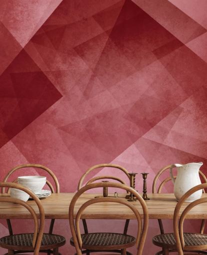 Red Triangle Geometric Wallpaper