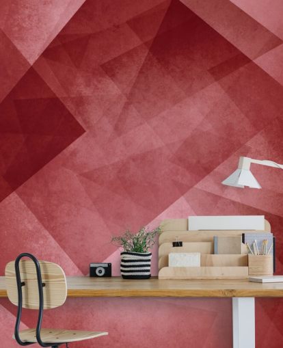 Papel de parede geométrico triângulo vermelho Papel de parede geométrico triângulo vermelho