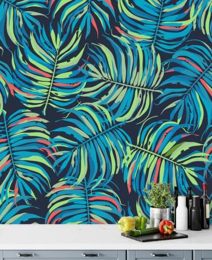 colourful tropical leaves pattern wallpaper colourful tropical leaves pattern wallpaper