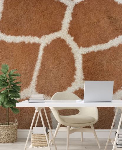 Giraffe Print Wallpaper