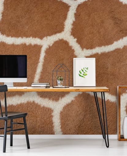 Giraffe Print Wallpaper