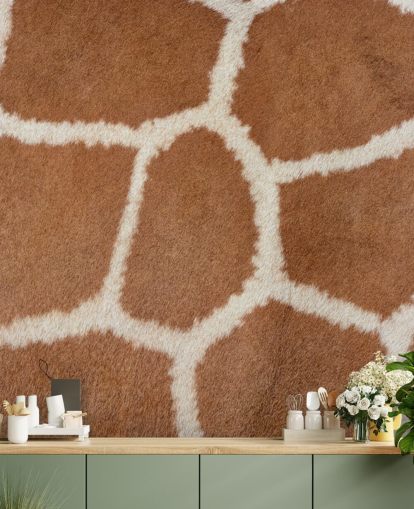 Giraffe Print Wallpaper